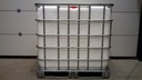 Cuve IBC 1000 litres rénovée - Blanche opaque ouverture 150mm - Palette métallique "Schutz"