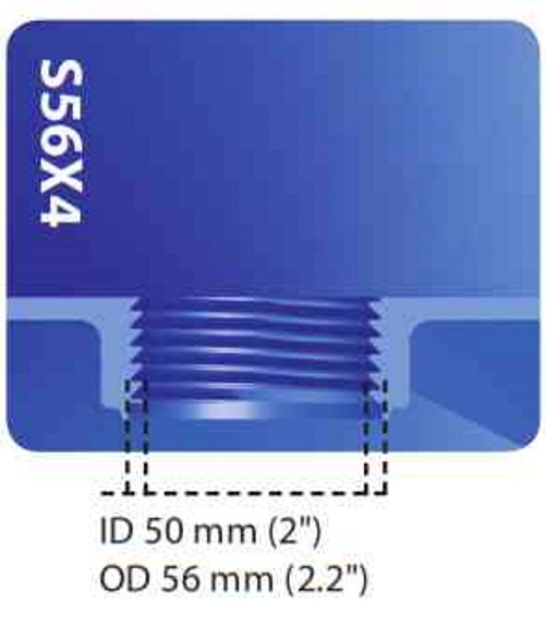 Adaptateur Changement de pas - F 2" pas gaz - M 2" S56X4