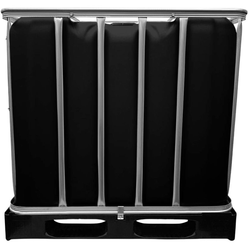 Cuve IBC 1000 litres Neuve - Noir UN et FDA ouverture 225 mm - Palette plastique "Werit"