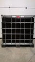 ​​​Cuve IBC 1000 litres rénovée - Noir ouverture 150mm - palette plastique "Schutz"