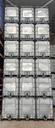 Cuve IBC 600 litres rénovée - Naturel ouverture 225mm - palette plastique "Schutz" 