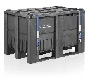 Caisse-palette plastique Neuve 470 litres- Trois semelles - (1200x800x790 mm)