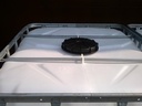 Cuve IBC 1000 litres reconditionnée poche neuve - Naturel FDA ouvreture 225mm - Palette plastique "Werit"