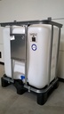 Cuve IBC 300 litres neuve - Naturel UN/FDA ouvreture 150mm - Palette plastique "Werit"