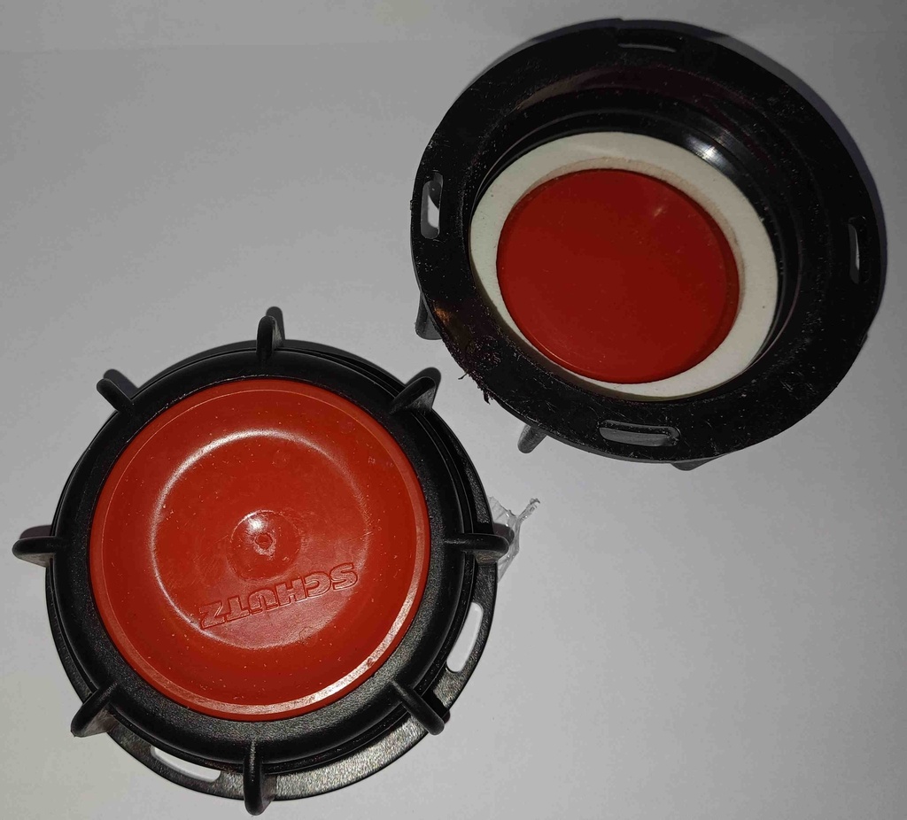 Bouchons à viser noir Schutz DN60/61 (DIN61) en trois pièces