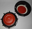 Bouchons à viser noir Schutz DN60/61 (DIN61) en trois pièces