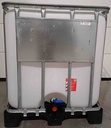 ​​​​Cuve IBC 1000 litres reconditionnée poche neuve - Naturel Non UN ouvreture 150mm avec canne CDS - Palette plastique "Schutz"