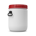 Fûts Curtec neuf - Ouverture total 34L Blanc - Couvercle à visser