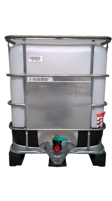 Cuve IBC 600 litres rénovée - Naturel ouverture 225mm - palette plastique "Schutz" 