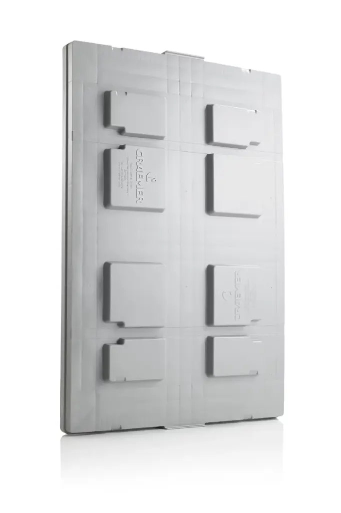  Couvercle pour caisse-palette plastique Neuve - (1200x800 mm) 