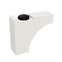 Réservoir de passage de roue de 55L avec raccords