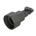Adaptateur IBC S60x6 rotatif>3/4"BSP Mâle + mini-vanne, l'ensemble en Polypropylène
