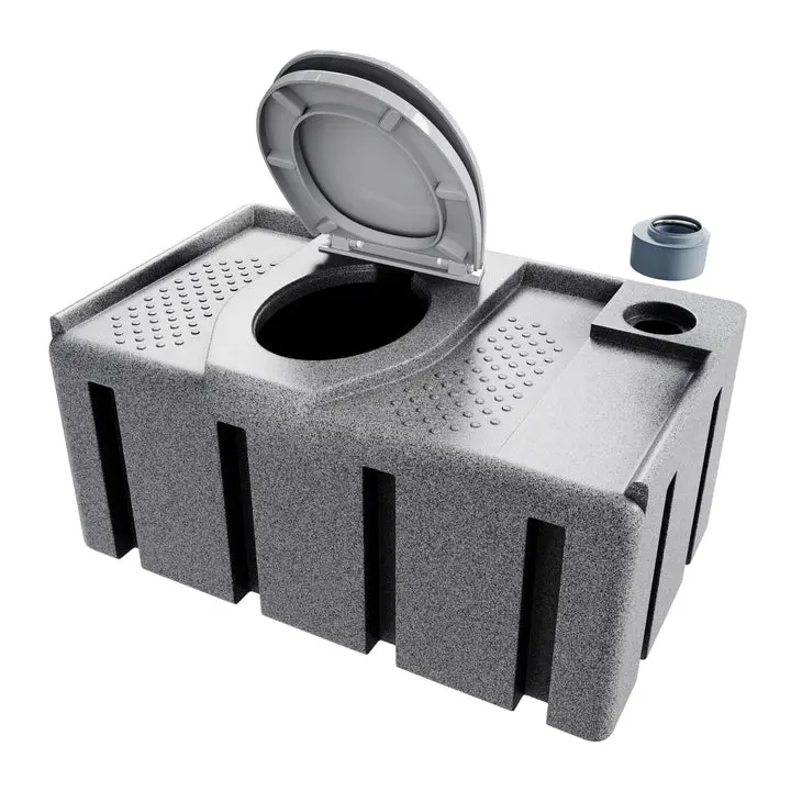 Toilettes chimiques 250L pour chantier, jardin et camping