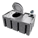 Toilettes chimiques 250L pour chantier, jardin et camping