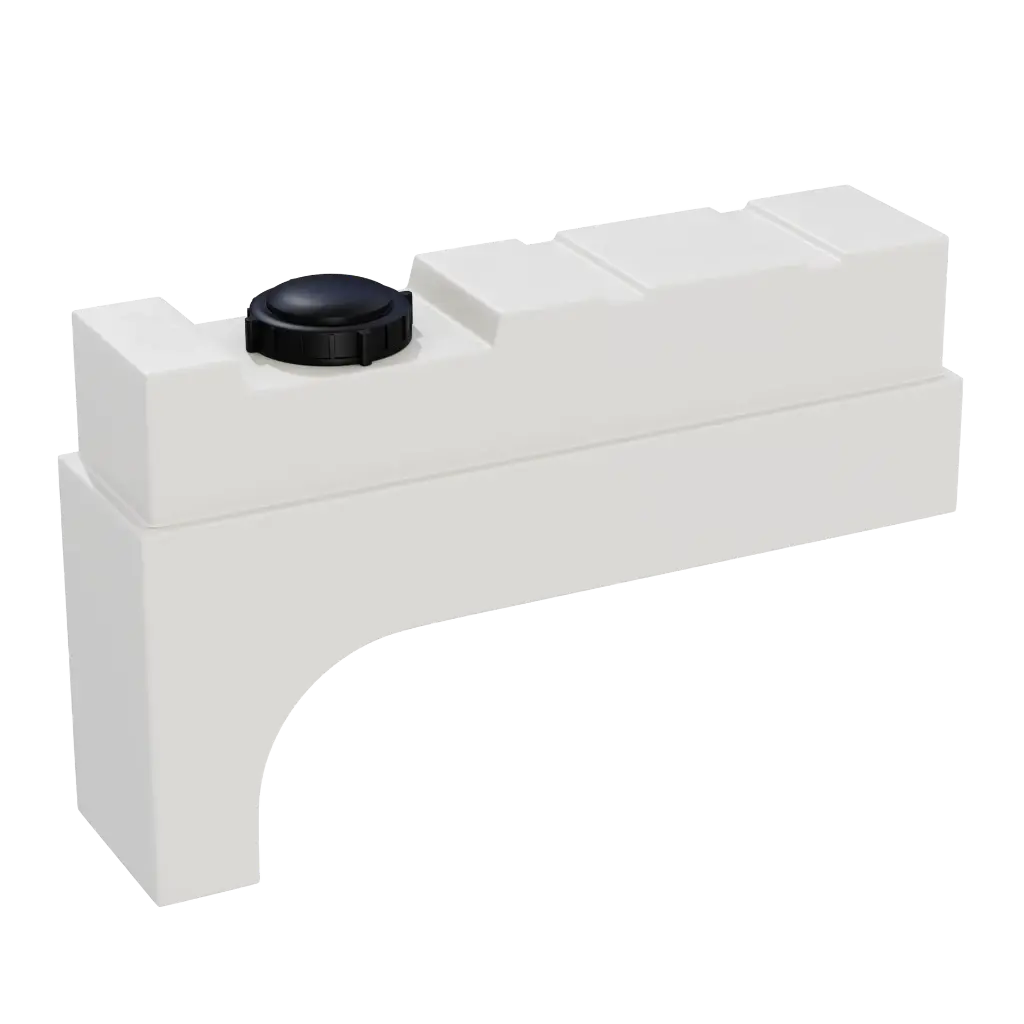 Réservoir de passage de roue de 70 Litres avec raccords