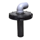 Couvercle IBC NW225 avec filtre et coude 80mm-87°