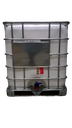 ​​​Cuve IBC 1000 litres rénovée - Blanche opaque ouverture 150mm - Palette métallique "Schutz"