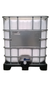 ​​​Cuve IBC 1000 litres rénovée - Blanche opaque ouverture 150mm - Palette plastique "Mauser"