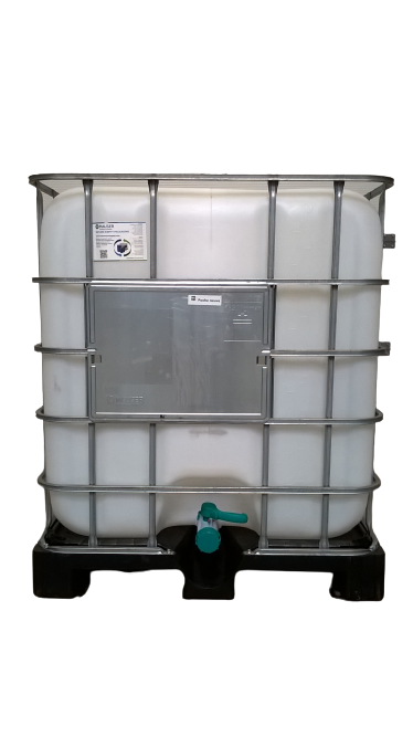 ​​​​Cuve IBC 1000 litres reconditionnée poche neuve - Naturel FDA ouverture 150mm - Palette plastique "Mauser"