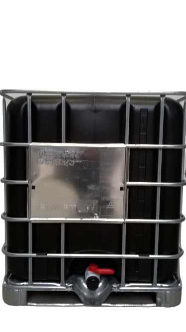 ​​​Cuve IBC 1000 litres rénovée - Noir ouverture 150mm - palette métallique "JELIN"