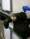 Raccords IBC S60x6 + vanne en laiton + coude de sortie