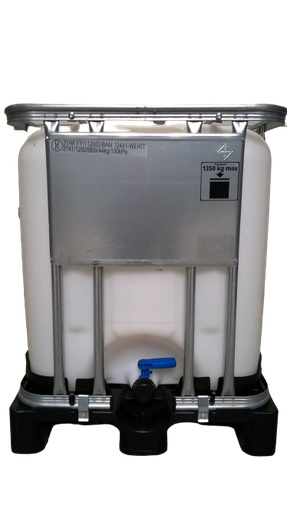 [CRC6N150PPW] Cuve IBC 600 litres rénovée - Naturel ouverture 150mm - palette plastique "Werit"