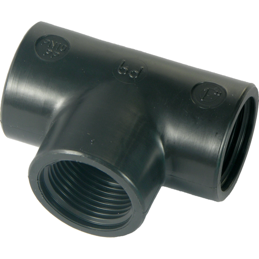 Té pression PP 3x Femelle - Noir