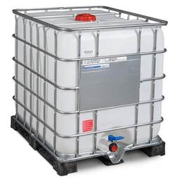 [CRB1NNUN150PPS] ​​​​​Cuve IBC 1000 litres reconditionnée poche neuve - Naturel Non UN ouvreture 150mm - Palette plastique "Schutz"