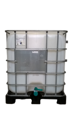 [CRB1NA150PPM] ​​​​Cuve IBC 1000 litres reconditionnée poche neuve - Naturel FDA ouverture 150mm - Palette plastique "Mauser"