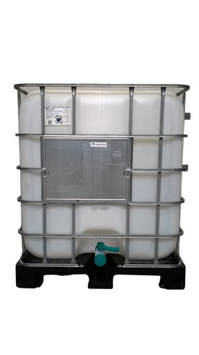 [CRB1NA225PPM] ​​​​Cuve IBC 1000 litres reconditionnée poche neuve - Naturel FDA ouverture 225mm - Palette plastique "Mauser"