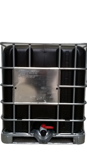 [CRC1Z150PMJE] ​​​Cuve IBC 1000 litres rénovée - Noir ouverture 150mm - palette métallique "JELIN"