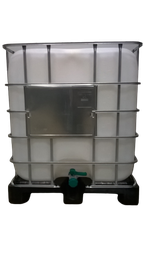 [CRC1N150PPM] ​​​Cuve IBC 1000 litres rénovée - Naturel ouverture 150mm - palette plastique "Mauser"