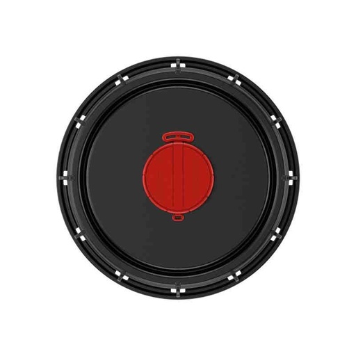 [CONS225S] Couvercle Schütz noir NW225 - Centre démontable+soupape "Schutz"