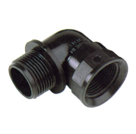 Coude 90° PP Mâle - Femelle - Noir