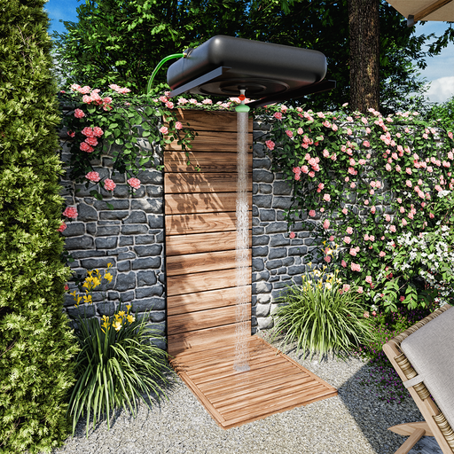 [Douche 100] Réservoir de 100 litres, douche de jardin solaire