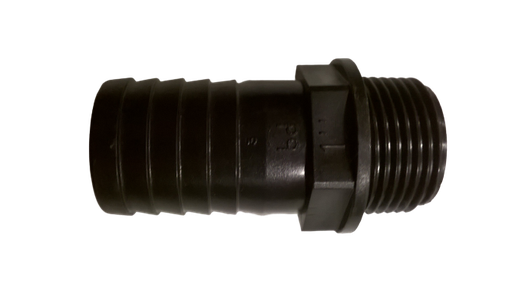 [RPPSC11440] Sortie cannelées PP droite filetée 1"1/4 mâle, sortie 40 mm