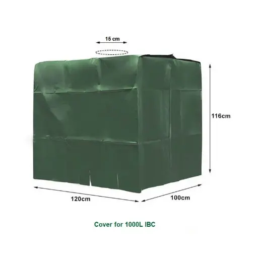 [HOS1000V] Housse IBC 1000 Litres Anti-UV Verte