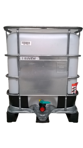 [CRC6N225PPS] Cuve IBC 600 litres rénovée - Naturel ouverture 225mm - palette plastique "Schutz" 