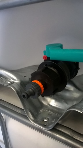 [KPP60M+NEZ] Raccords IBC S60x6 Mâle Polypropylène + Raccord rapide 